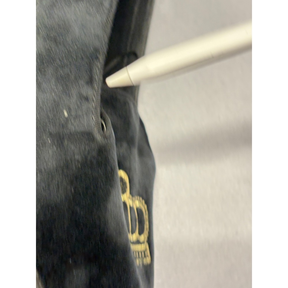 Urban Outfitters Mens Black Velvet Crown Embroidered Loafers Smoking Shoes 11 - Picture 8 of 11